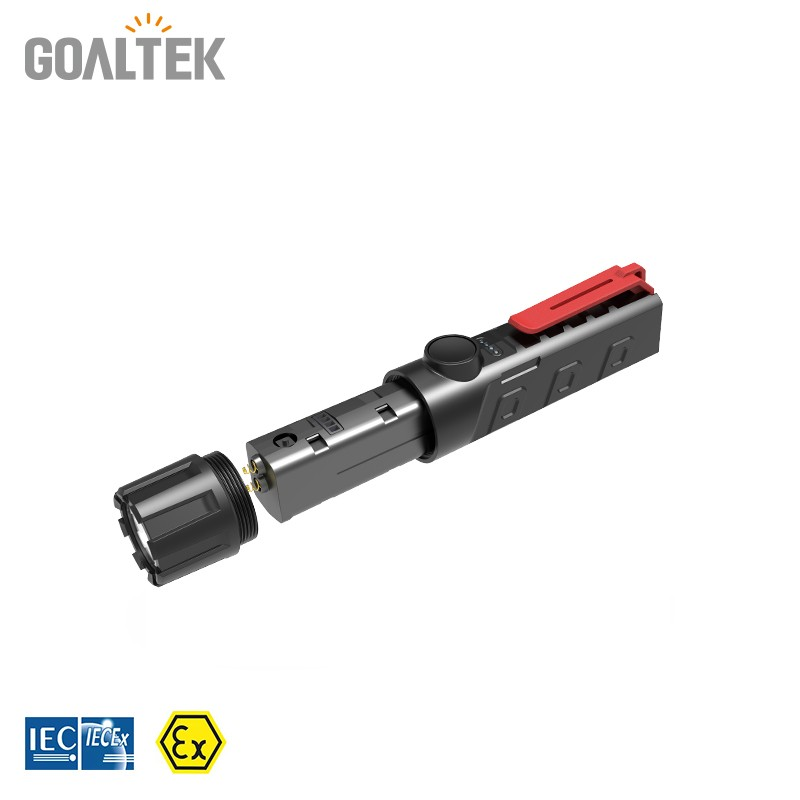 ExMP31R Explosionsgeschützte LED-Taschenlampe Zone1/21 Bergbau M2 | Akku | Ladegerät