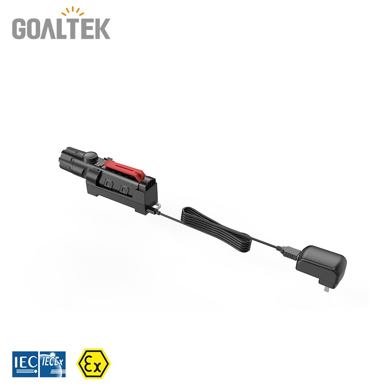 ExMP31R Explosionsgeschützte LED-Taschenlampe Zone1/21 Bergbau M2 | Akku | Ladegerät