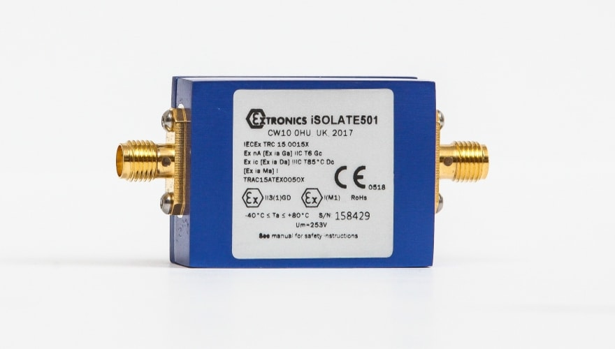 iSOLATE501 eigensicherer galvanischer Ultra-Breitband-RF-Isolator