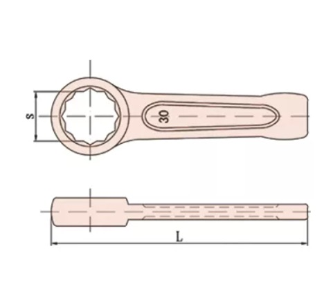 Ringschlagschlüssel 41 mm- funkenfrei / funkenarm