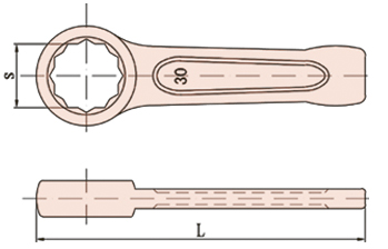 Ringschlagschlüssel 22 mm- funkenfrei / funkenarm