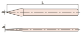 Kreuzmeißel 200 x 20 x 8 mm funkenarm