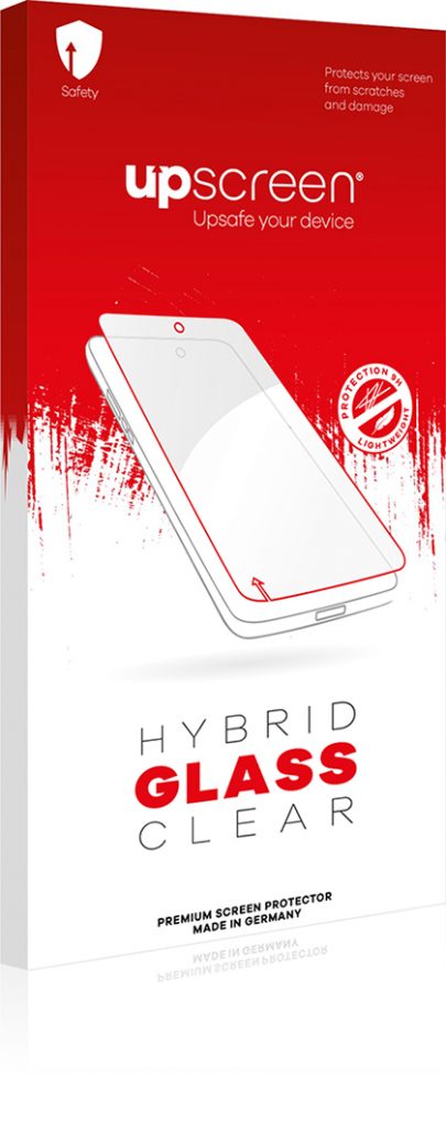 upscreen Hybrid Glass Clear Premium Panzerglasfolie für RugGear RG540