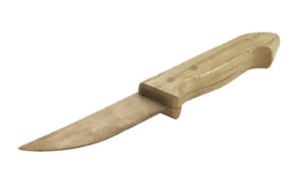 Non-sparking knife, with wooden handle, 180 mm