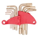 BRONZEplus Allen key set inch 10 pcs.