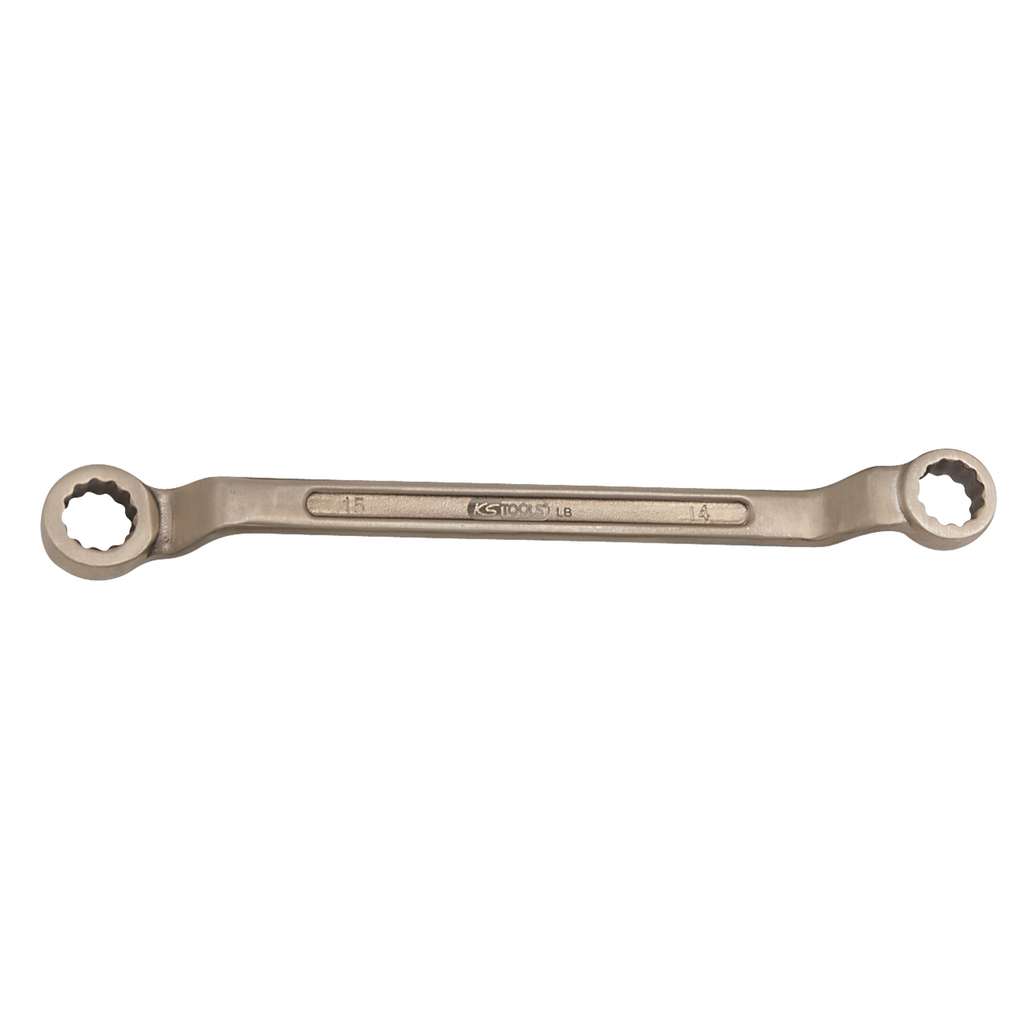 BRONZEplus double ring wrench cranked 13 x 17 mm