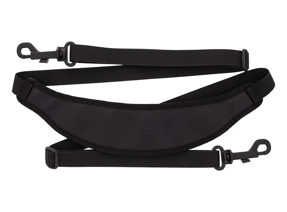 Carrying strap for leather bag