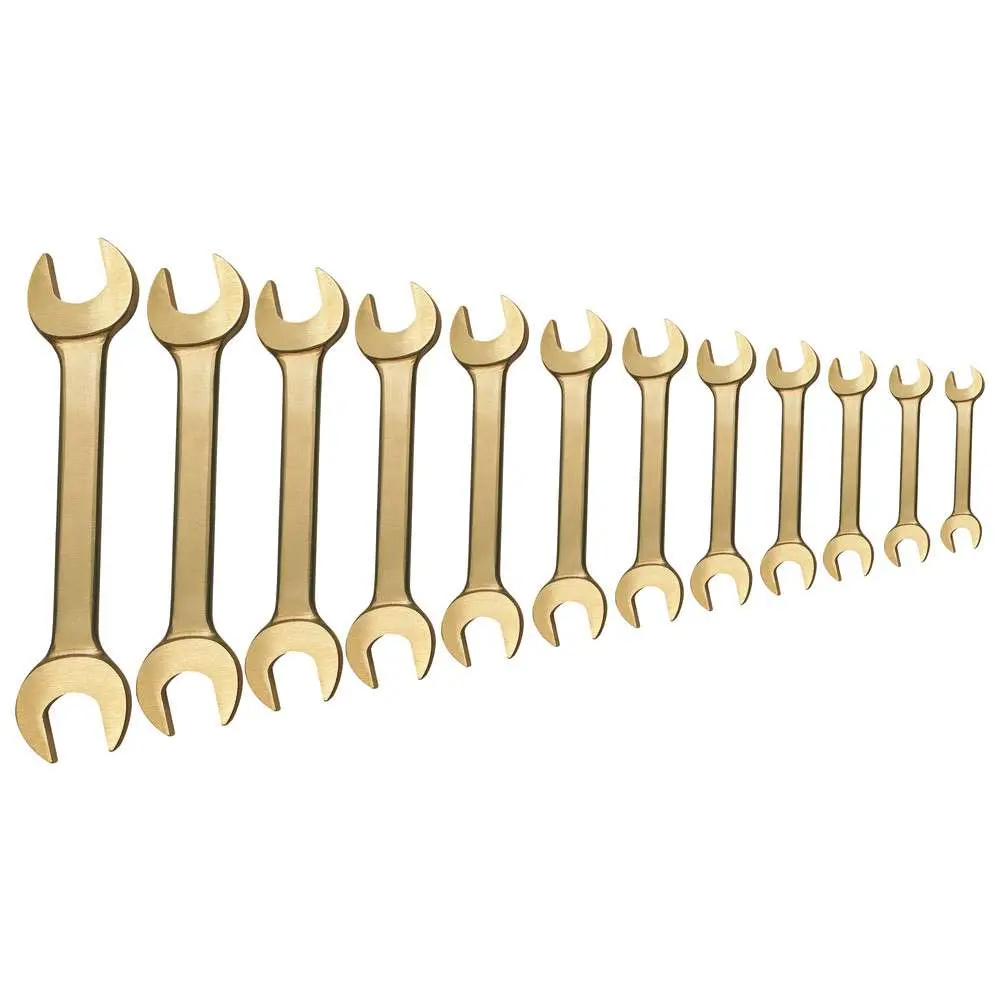 12-piece double open-end wrench set, non-sparking, 6-32 mm