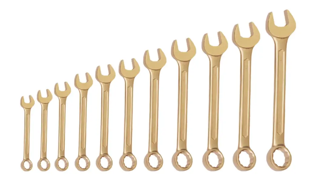 Combination wrench set, 11 pieces, 8-22mm