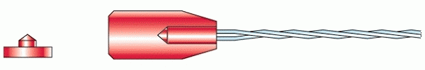 Self-adhesive surface probe / flexible	