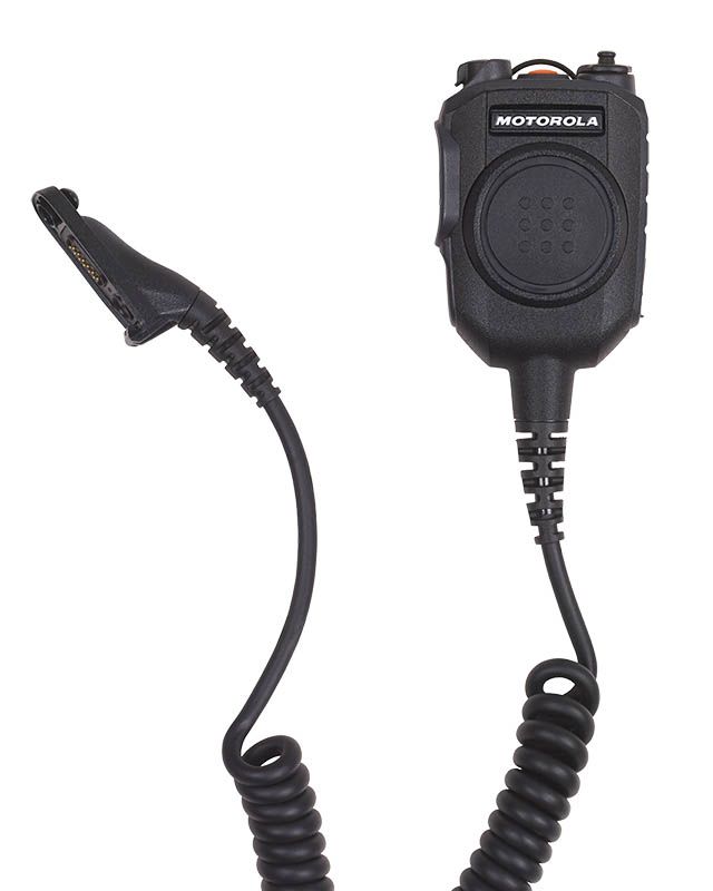 IMPRES speaker microphone with Nexus plug and windporting