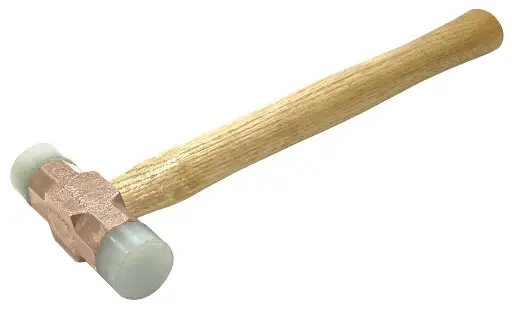 QTi® nylon hammer with wooden handle