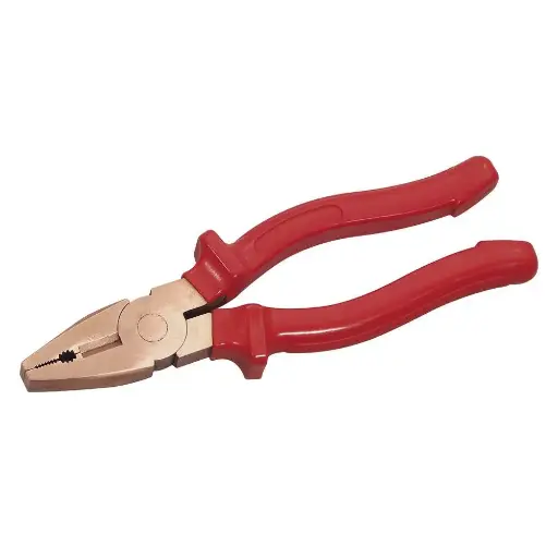 Non-sparking combination pliers, handles with hand protection